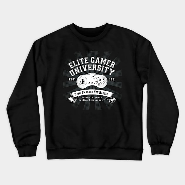 Elite Gamer Crewneck Sweatshirt by GreenHRNET